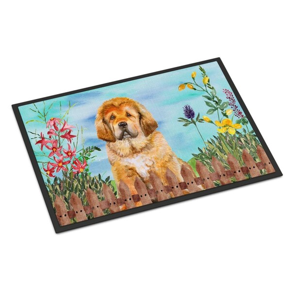 Carolines Treasures Tibetan Mastiff Spring Indoor or Outdoor Mat, 18 x 27 in. CK1283MAT - main